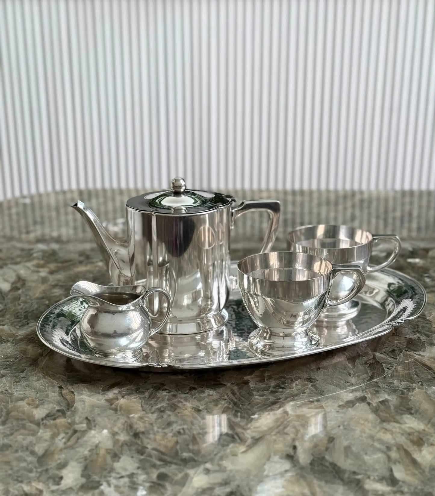 Pair of Solid Silver-Plated Cups – K. Hohmann, Germany