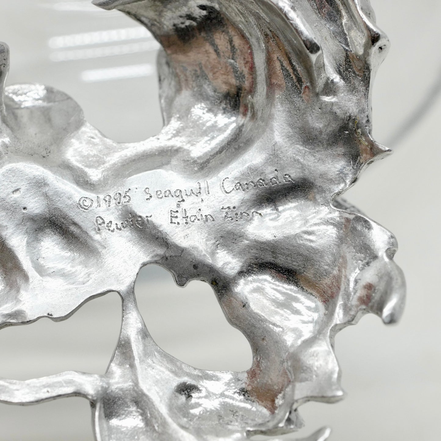 Glass Vase with Pewter Lid