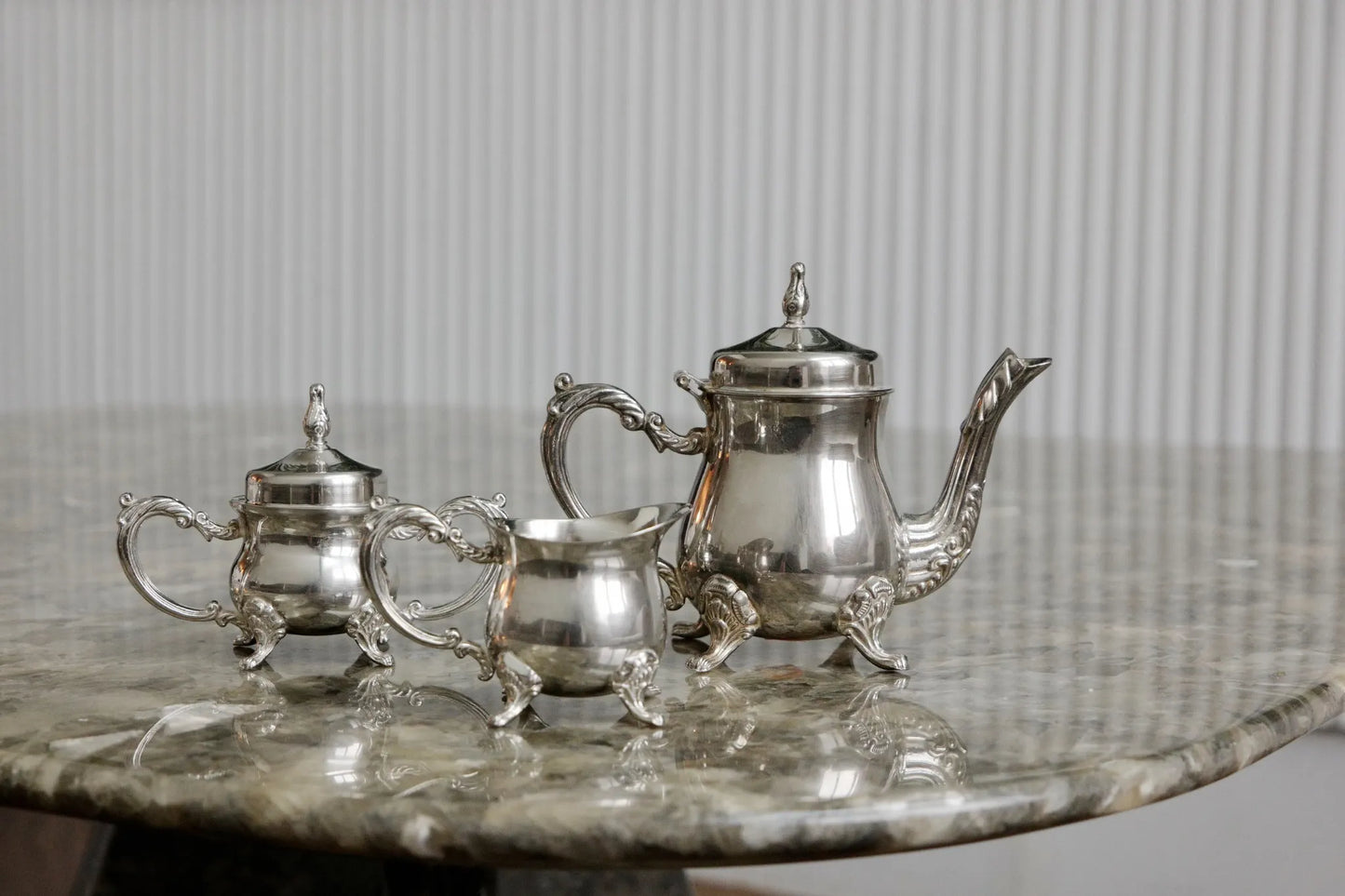 Arabic Mini Silver-Plated Coffee Set – Vintage Find from Zurich