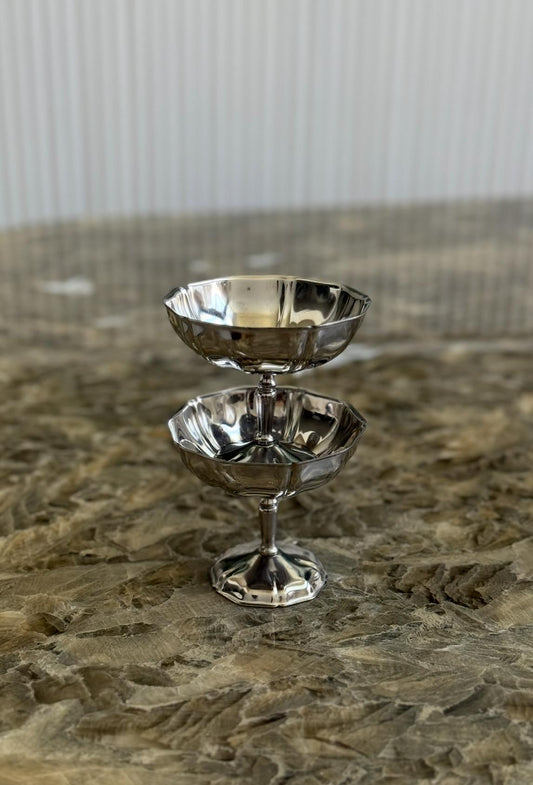 Vintage Dessert Cup with Wavy Rim