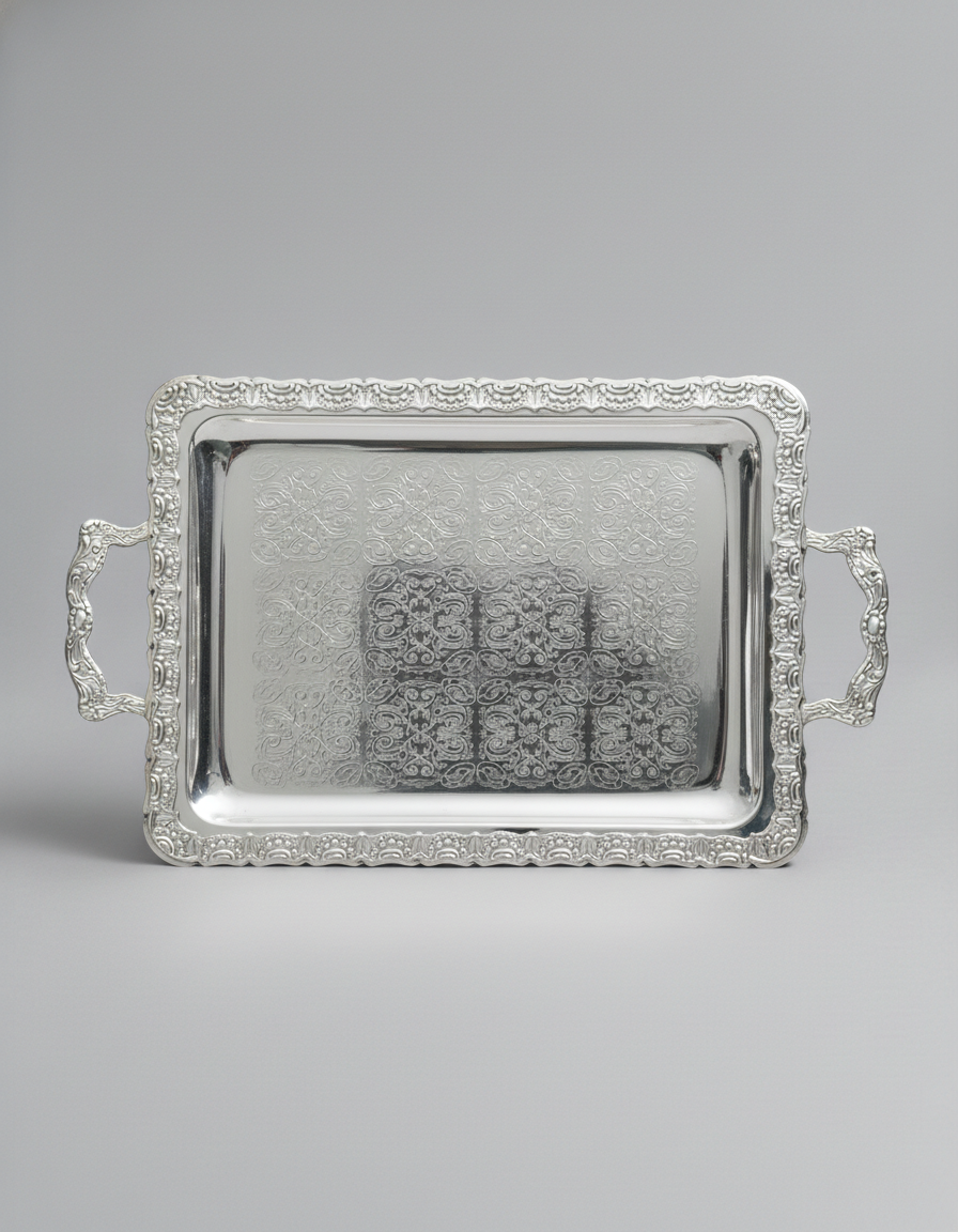 Silver-Plated Antik Tray – Ateeq