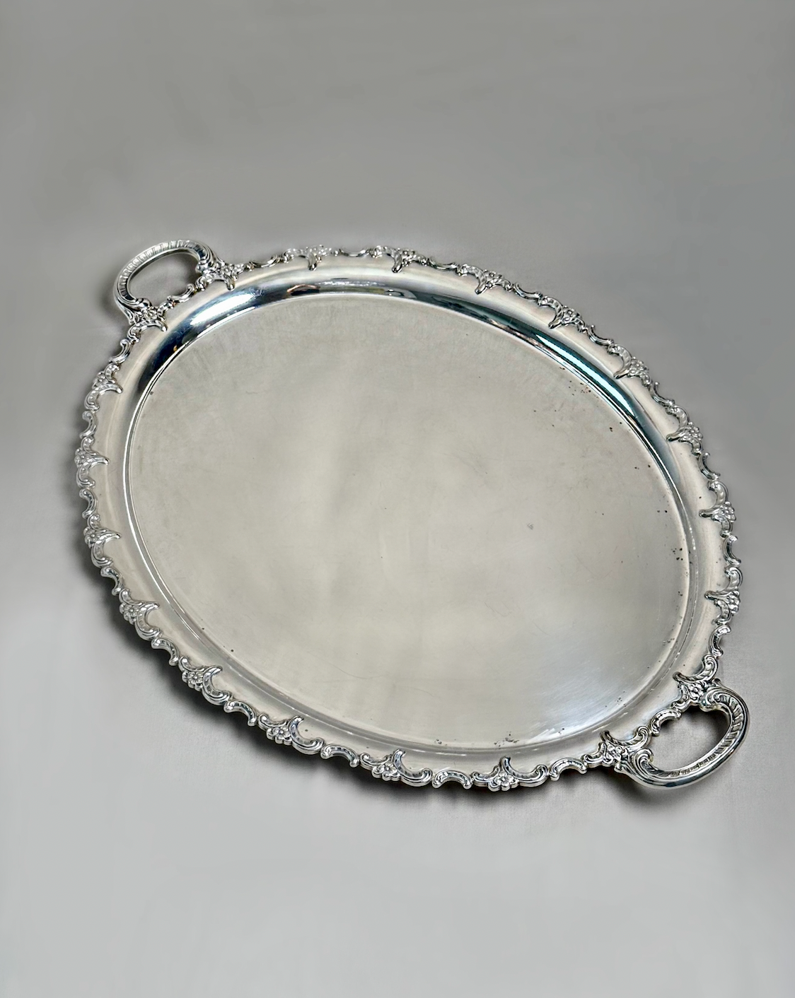 XL Silver-Plated Vintage Tray “Original Alp Heidelberg”