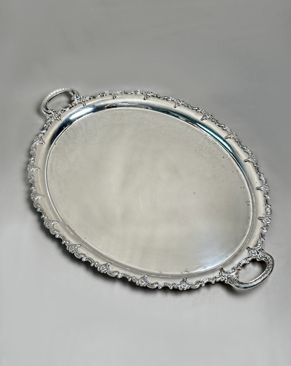 XL Silver-Plated Vintage Tray “Original Alp Heidelberg”