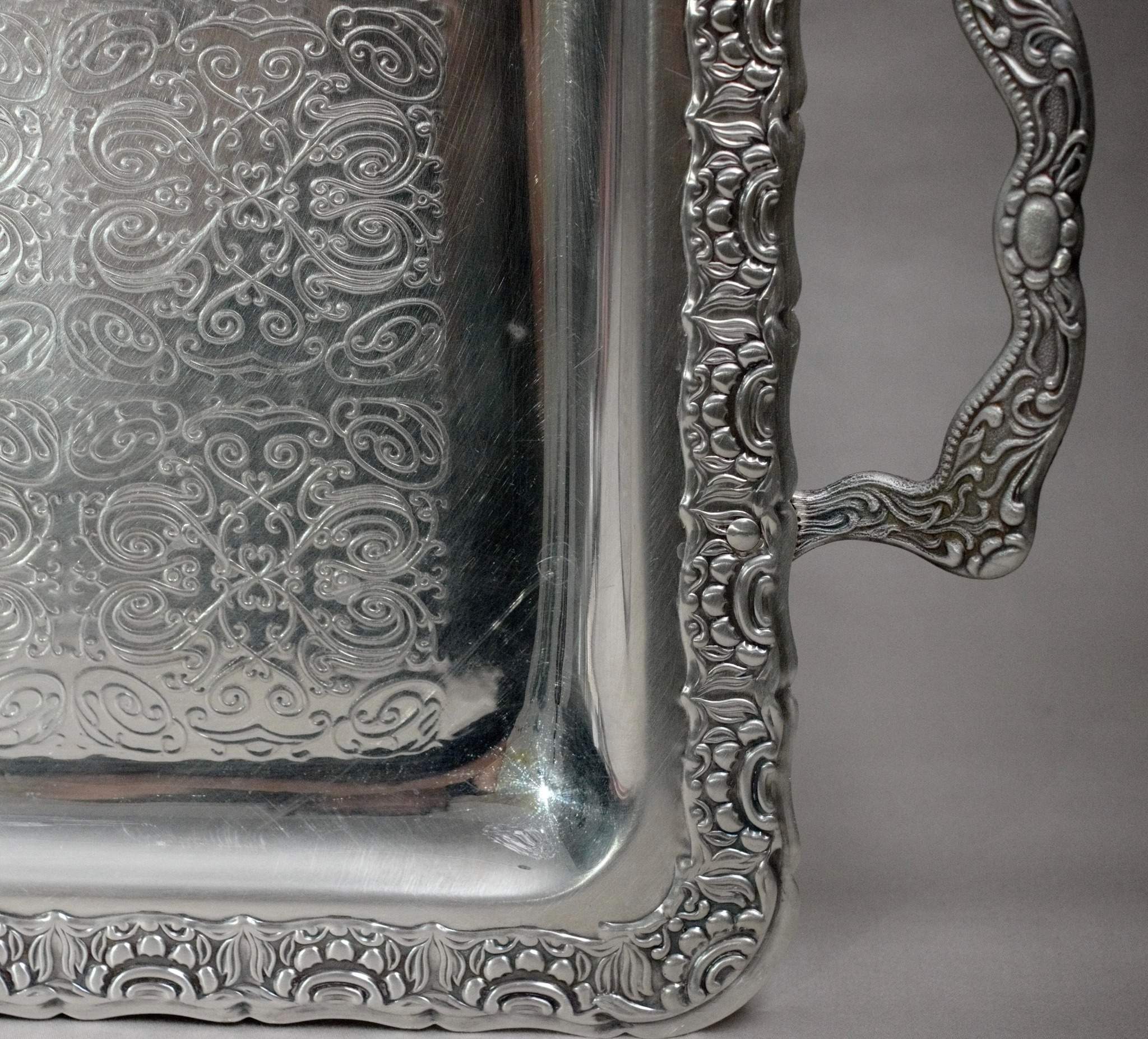Silver-Plated Antik Tray – Ateeq