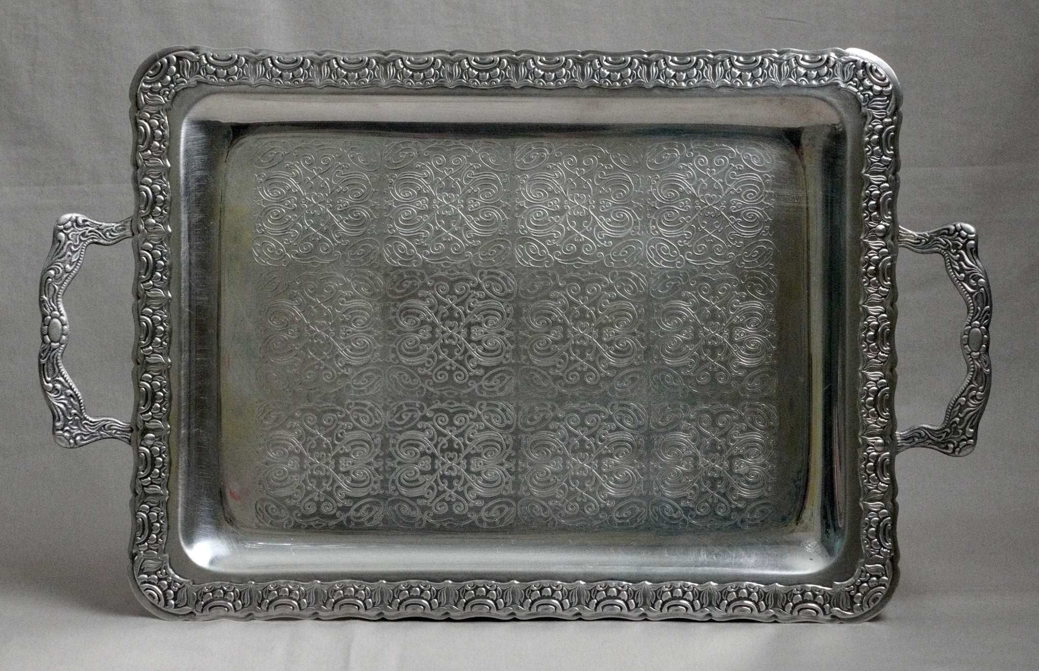 Silver-Plated Antik Tray – Ateeq