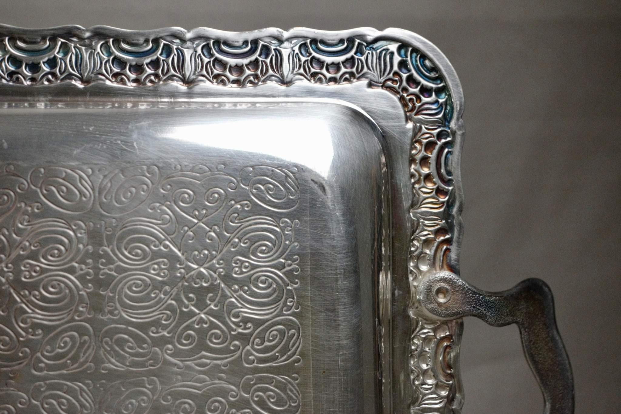 Silver-Plated Antik Tray – Ateeq