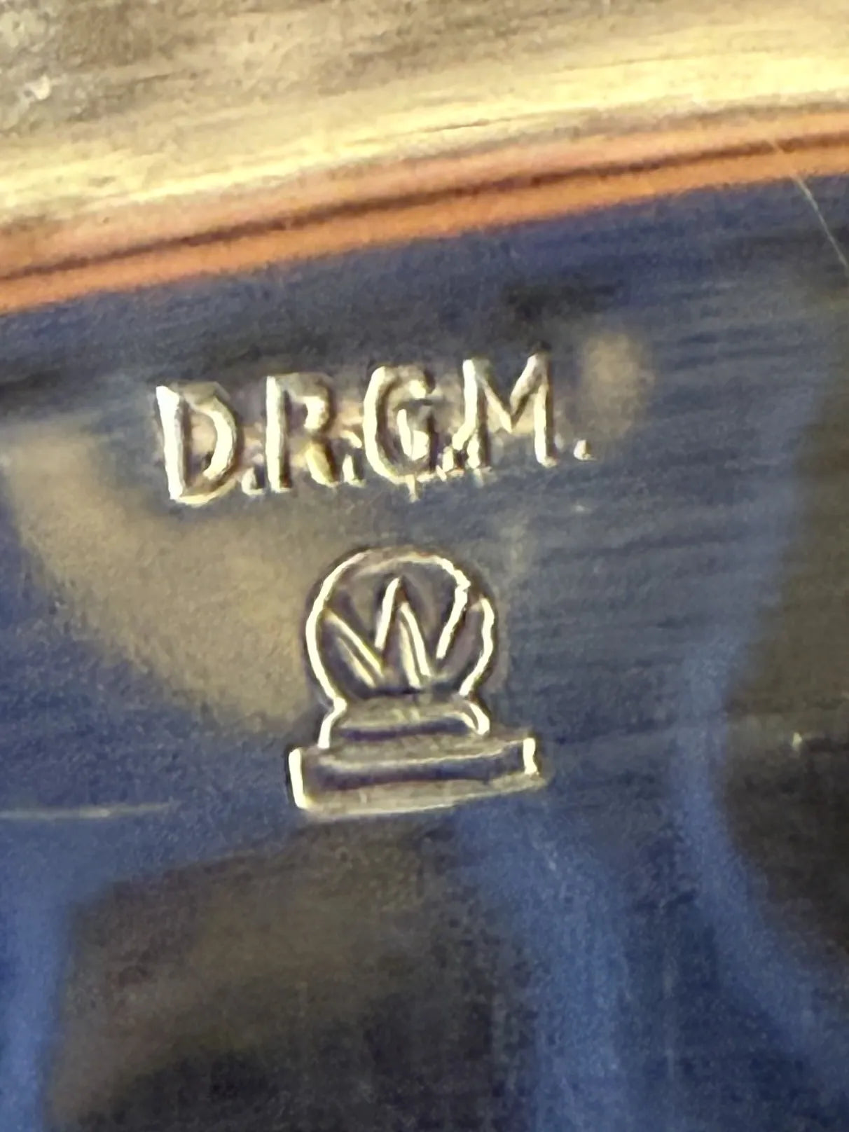Vintage Silver-Plated Serving Tray – D.R.G.M., Germany