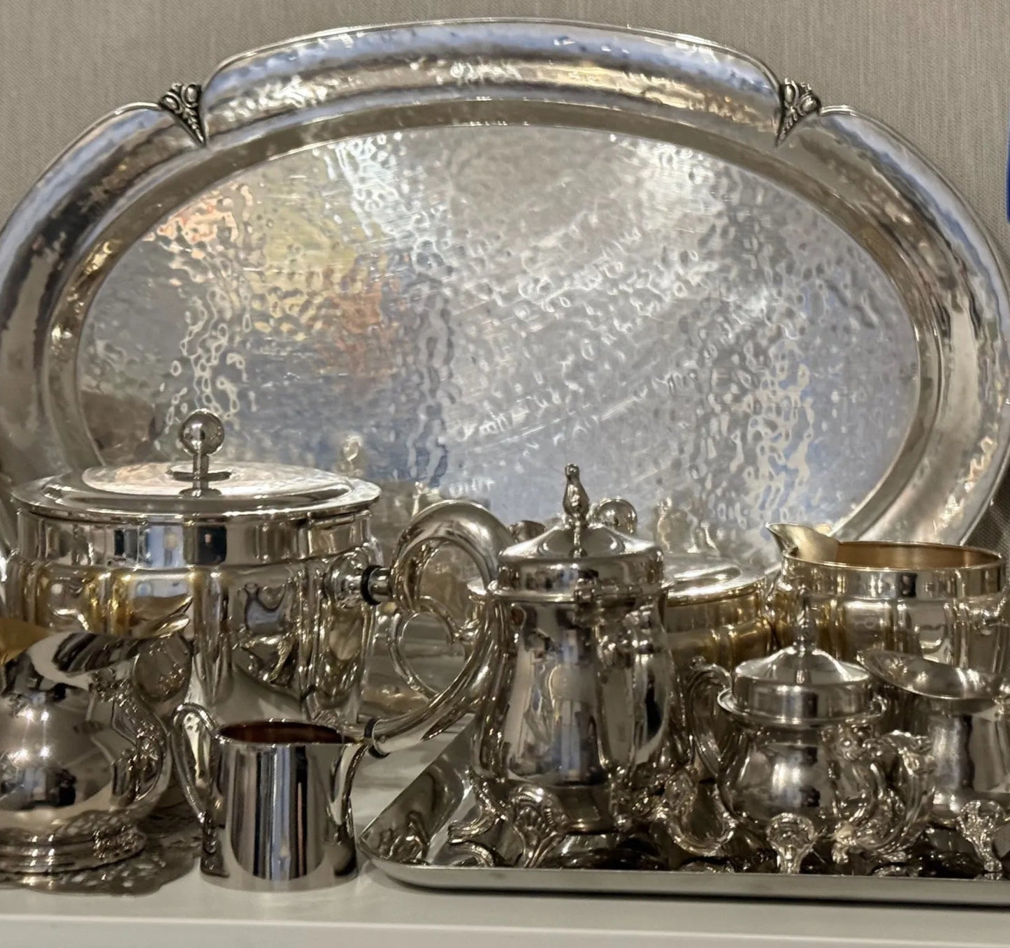 Vintage Silver-Plated Serving Tray – D.R.G.M., Germany