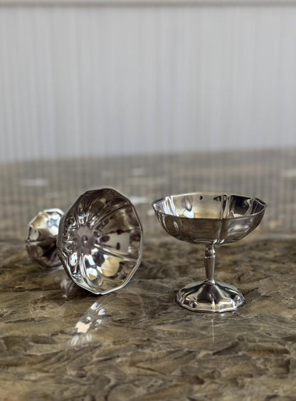 Vintage Dessert Cup with Wavy Rim