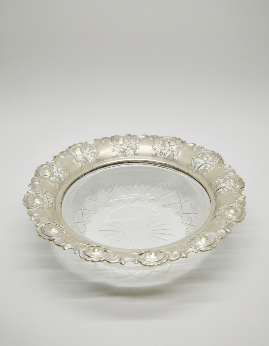 Vintage Crystal Glass Bowl