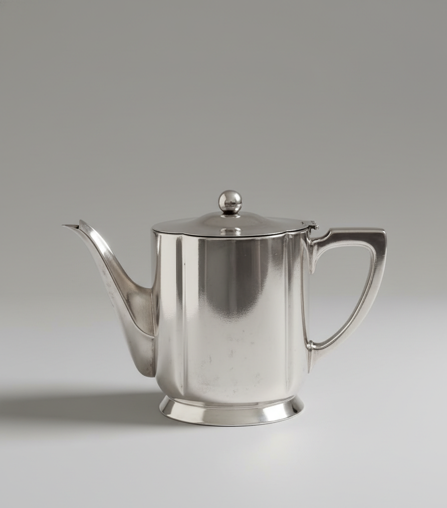Elegant Vintage Silver-Plated Teapot – Made in Switzerland