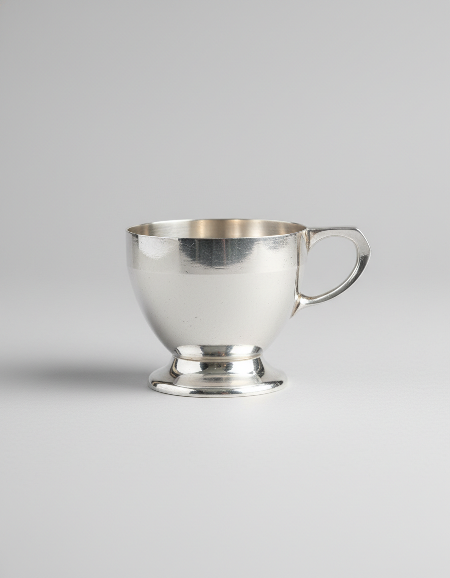 Pair of Solid Silver-Plated Cups – K. Hohmann, Germany