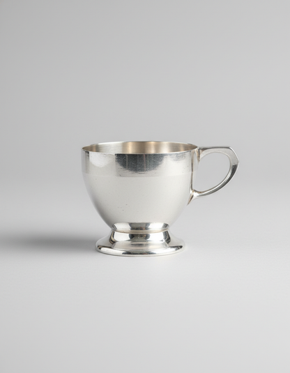 Pair of Solid Silver-Plated Cups – K. Hohmann, Germany