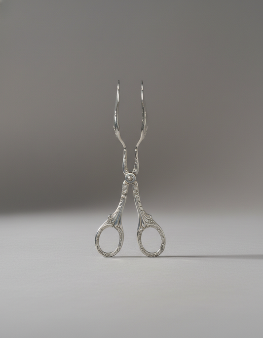 Antique Silver Cake & Dessert Tongs
